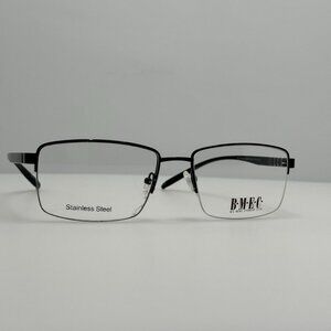 BMEC Eyeglasses Eye Glasses Frames Big Reward Matte Black 58-18-145